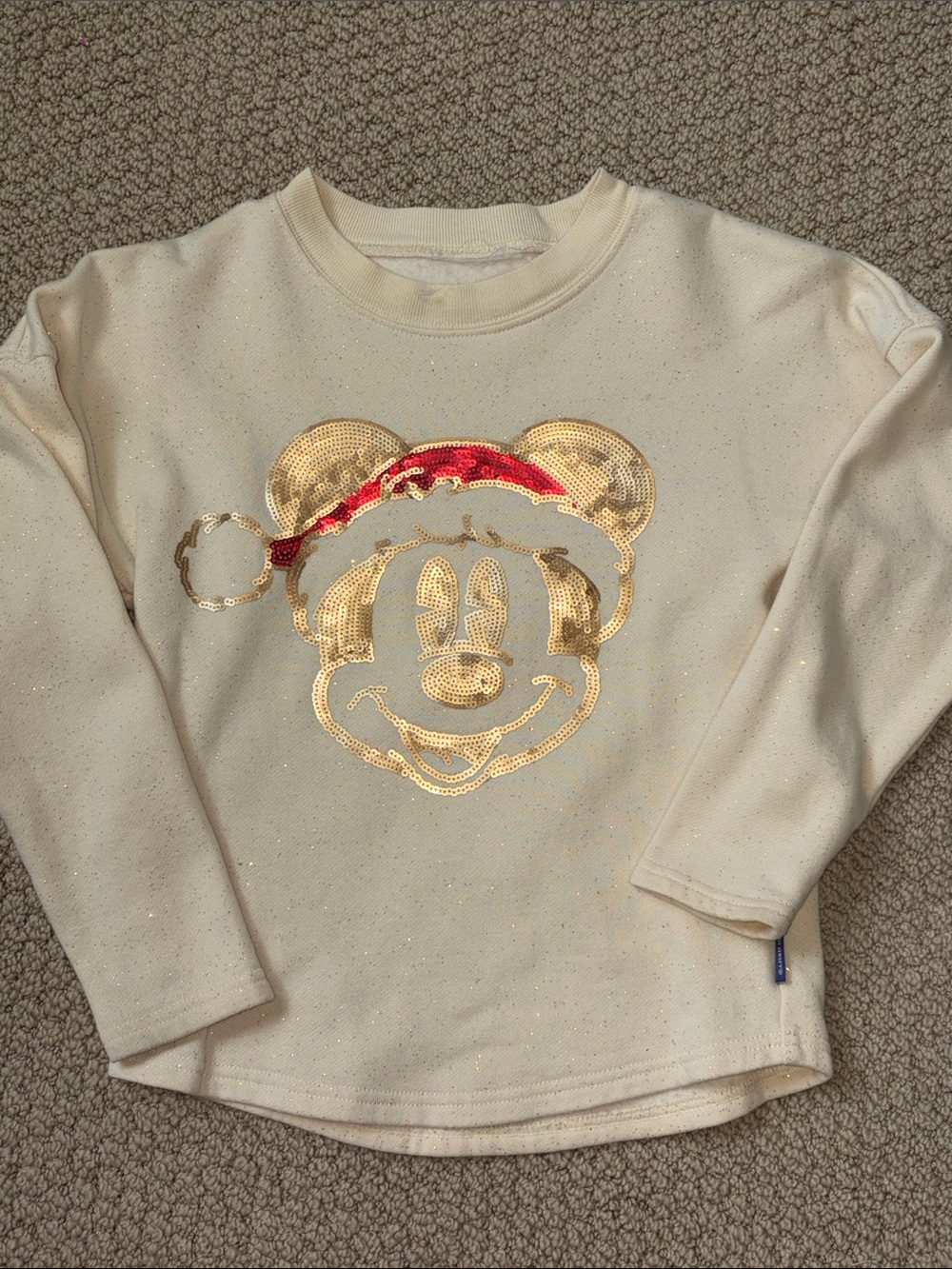 Disneyland Kids Sequin Santa Mickey Spirit Jersey 5/6